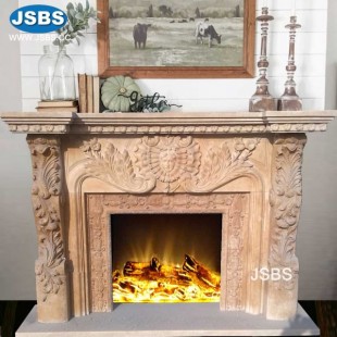 Custom Red Fireplace Frame, Custom Red Fireplace Frame